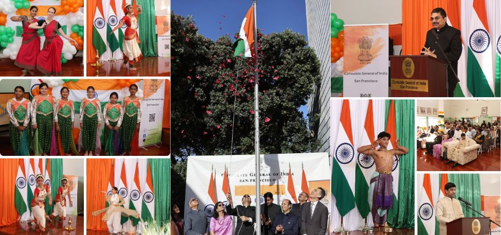 The 79th Independence Day of India was celebrated at the historic Gadar Memorial in San Francisco